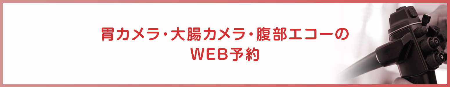 胃カメラ・大腸カメラ・腹部エコーのWEB予約